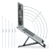 Leitz Ergo support pour ordinateur portable réglable ultra-plat en aluminium - gris foncé 63460089 202509 - 5