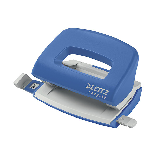 Leitz NeXXt Recycle mini perforatrice 2 trous (10 feuilles) - bleu 50100035 227609 - 1