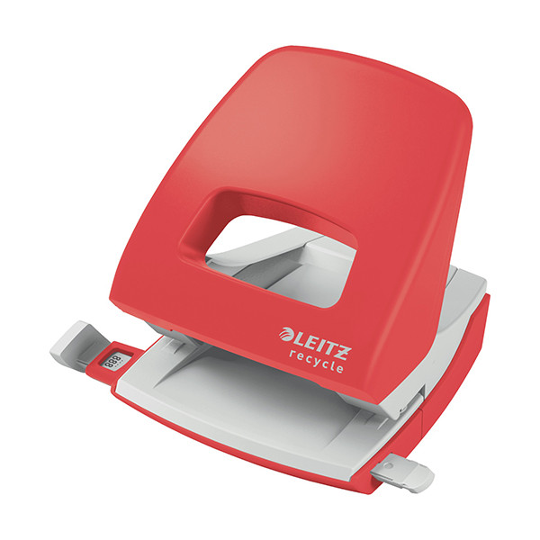 Leitz NeXXt Recycle perforatrice 2 trous (30 feuilles) - rouge 50030025 227606 - 1