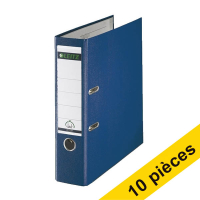 Offre : 10x Leitz 1010 classeur A4 plastique 80 mm - bleu 280064