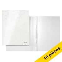 Offre : 10x Leitz 3001 WOW pochette de devis blanc métallisé