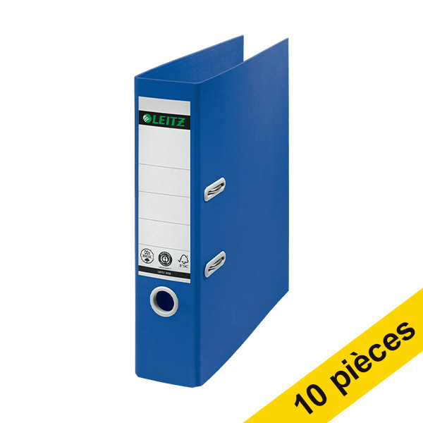 Offre : 10x Leitz Recycle classeur A4 papier mâché 80 mm - bleu 227570 - 1