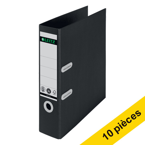 Leitz Offre : 10x Leitz Recycle classeur A4 papier mâché 80 mm - noir  280019 - 1