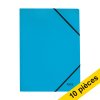 Offre : 10x Leitz Recycle farde à élastique en carton A4 - bleu 227582 - 1