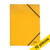 Offre : 10x Leitz Recycle farde à élastique en carton A4 - jaune 227580 - 1
