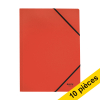 Offre : 10x Leitz Recycle farde à élastique en carton A4 - rouge 227581 - 1