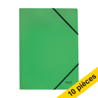 Offre : 10x Leitz Recycle farde à élastique en carton A4 - vert