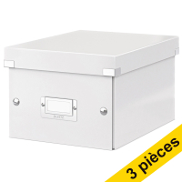 Offre : 3x Leitz 6043 WOW petite boîte de rangement - blanc