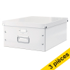 Offre : 3x Leitz 6045 WOW grande boîte de rangement - blanc 211163 - 1