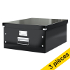 Offre : 3x Leitz 6045 WOW grande boîte de rangement - noir 211165 - 1