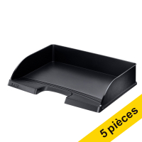 Leitz Plus corbeille à courrier paysage (5 pièces) - noir 52180095 226126