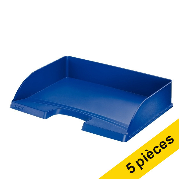 Leitz Plus corbeille bleue à courrier paysage (5 pièces) 52180035 226127 - 1