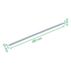 Leitz Precision guide-lame pour Office massicot à roulette A3 (2 pièces) 90350000 226594 - 2