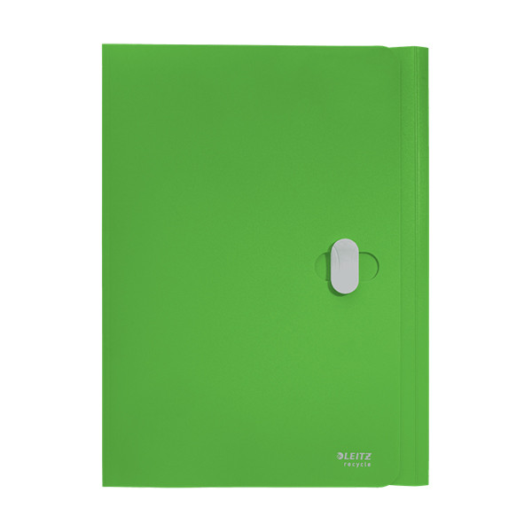 Leitz Recycle chemise en plastique à 3 rabats A4 avec fermeture - vert 46220055 227563 - 1