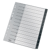 Leitz Recycle intercalaires A4 en plastique avec 12 onglets (11 trous) - noir 12090000 226471 - 4