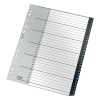 Leitz Recycle intercalaires A4 en plastique avec 31 onglets (11 trous) - noir 12180000 226473 - 3