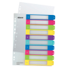 Leitz WOW intercalaires imprimables A4+ en plastique avec 10 onglets assortiment (11 trous) 12430000 226124 - 1