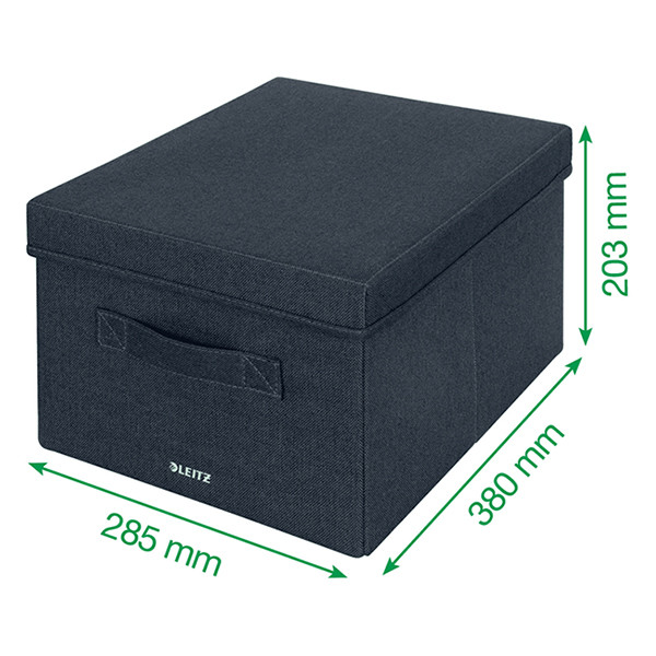 Leitz boîte de rangement en tissu format medium (2 pièces) - gris foncé 61440089 202503 - 5