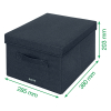 Leitz boîte de rangement en tissu format medium (2 pièces) - gris foncé 61440089 202503 - 5