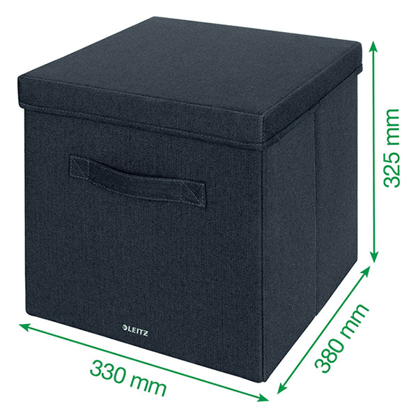 Leitz boîte de rangement en tissu grand format (2 pièces) - gris foncé 61450089 202505 - 5