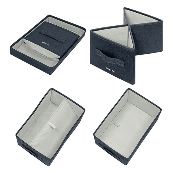 Leitz boîte de rangement en tissu petit format (2 pièces) - gris foncé 61460089 202507 - 4
