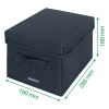 Leitz boîte de rangement en tissu petit format (2 pièces) - gris foncé 61460089 202507 - 5