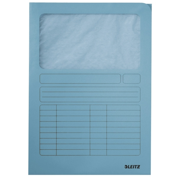 Leitz chemise à fenêtre A4 (100 pièces) - bleu clair 39500030 202900 - 1