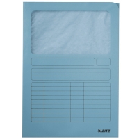 Leitz chemise à fenêtre A4 (100 pièces) - bleu clair 39500030 202900