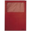 Leitz chemise à fenêtre A4 (100 pièces) - rouge