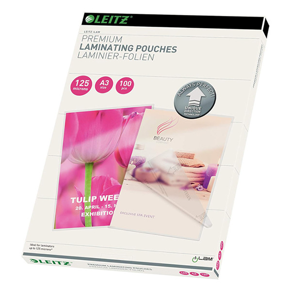 Leitz iLAM pochette de plastification A3 brillante 2x125 microns (100 pièces) 74880000 211106 - 1