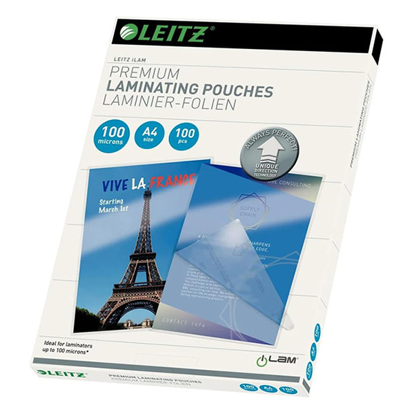 Leitz iLAM pochette de plastification A4 brillante 2x100 microns (100 pièces) 74800000 211088 - 1