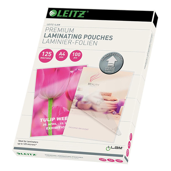 Leitz iLAM pochette de plastification A4 brillante 2x125 microns (100 pièces) 74810000 211092 - 1