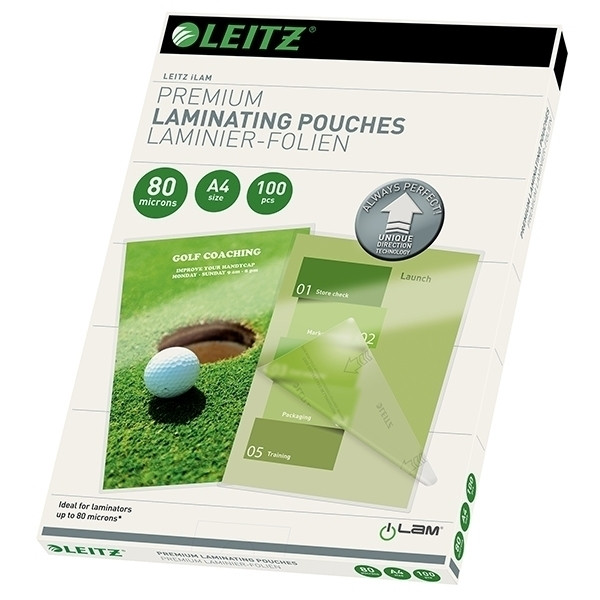 Leitz iLAM pochette de plastification A4 brillante 2x80 microns (100 pièces) 74780000 211086 - 1
