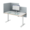 Leitz panneau de séparation de bureau réglable en hauteur 60 x 70 - gris 243787 - 1