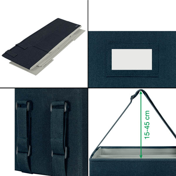 Leitz sac de rangement en tissu (L) - gris SE001134 - 3