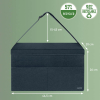 Leitz sac de rangement en tissu avec rabat (L) - gris SE001135 - 3