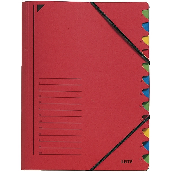 Leitz trieur (12 onglets) - rouge 39120025 202862 - 1