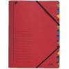 Leitz trieur (12 onglets) - rouge