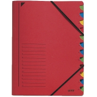 Leitz trieur (12 onglets) - rouge 39120025 202862
