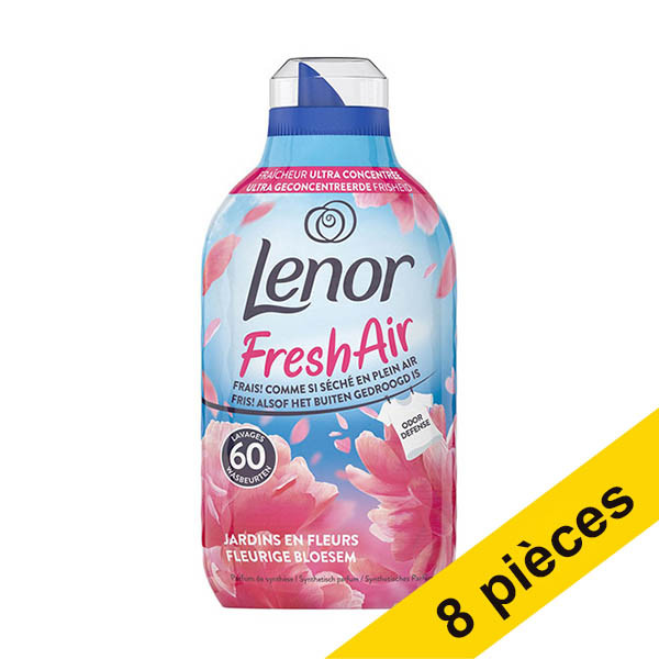 Offre : 8x Lenor Fresh Air Outdoorable Jardins en Fleurs adoucissant 840 ml (60 lavages) SLE00561 - 1
