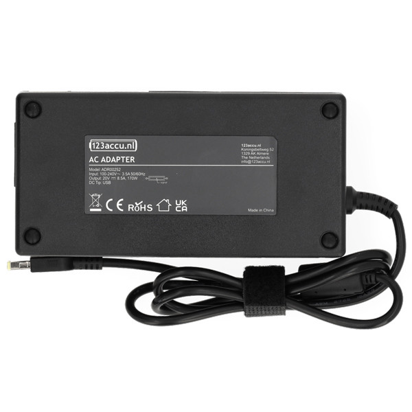 Lenovo 170W adaptateur à embout carré (20V, 8,5A, 170W, marque 123accu) ADR00252 Lenovo 170W adaptateur à embout carré (20V, 8,5A, 170W, marque 123accu) ADR00252 - 2