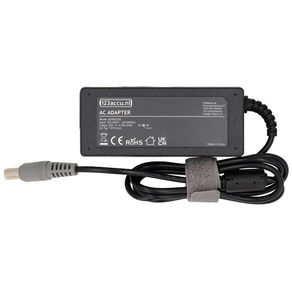 Lenovo adaptateur (20 V, 3,25 A, 65 W, marque 123accu) ADR00226 - 2