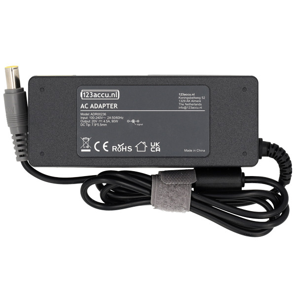 Lenovo adaptateur (20 V, 4,5 A, 90 W, marque 123accu) ADR00236 - 2