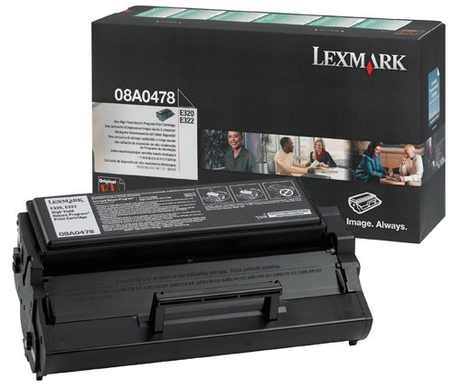 Lexmark 08A0478 toner haute capacité (d'origine) - noir 08A0478 034086 - 1