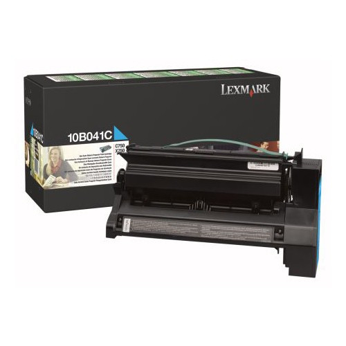 Lexmark 10B041C Lexmark toner cyan (d'origine) 10B041C 034270 - 1