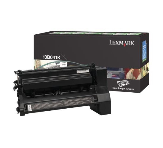 Lexmark 10B041K toner noir (d'origine) 10B041K 034265 - 1