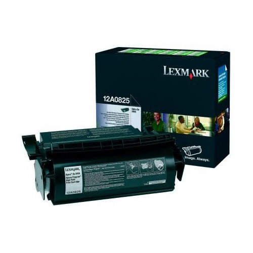 Lexmark 12A0825 toner noir (d'origine) 12A0825 034345 - 1