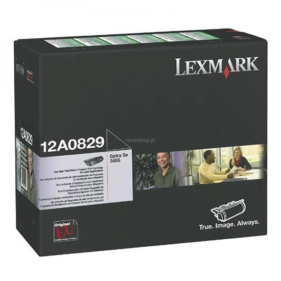 Lexmark 12A0829 toner pour étiquettes haute capacité (d'origine) 12A0829 037574 - 1