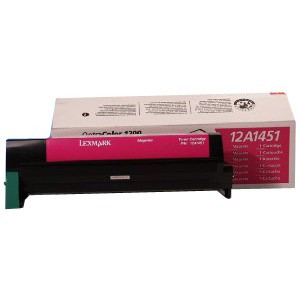 Lexmark 12A1451 toner magenta (d'origine) 12A1451 034175 - 1