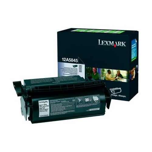 Lexmark 12A5845 toner haute capacité (d'origine) - noir 12A5845 034198 - 1
